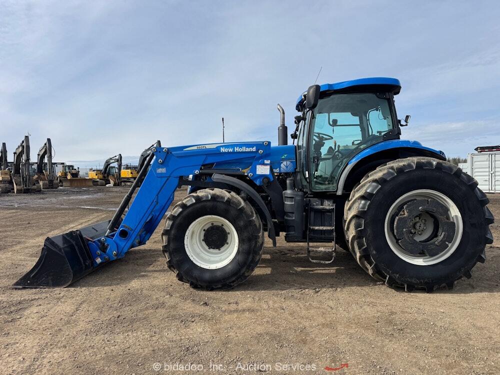 2009 New Holland T7060 MFWD Diesel Tractor Loader Utility Ag Farm Aux QC